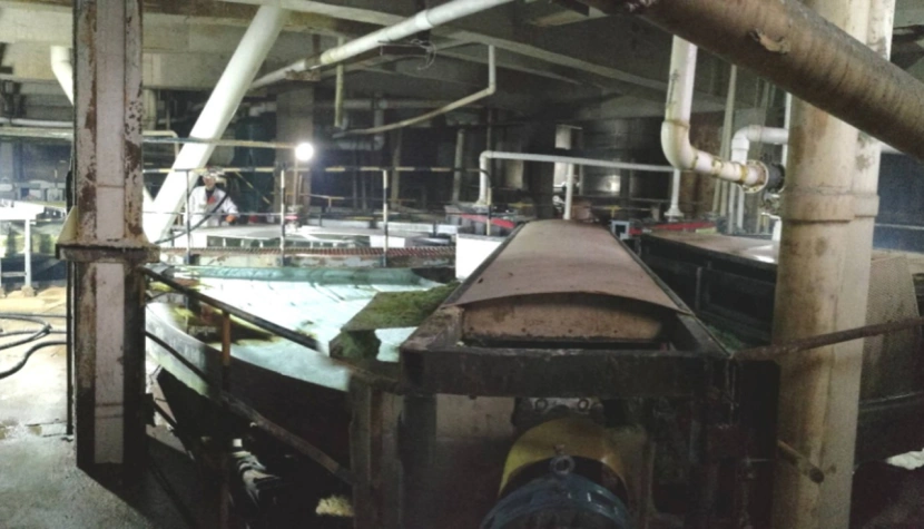 45m² Rotary Table Vacuum Filter in Industrial Processing Plant