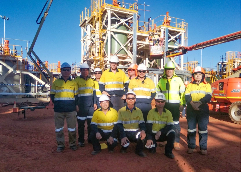 NHD and Australian Partners at Rare Earth Processing Site